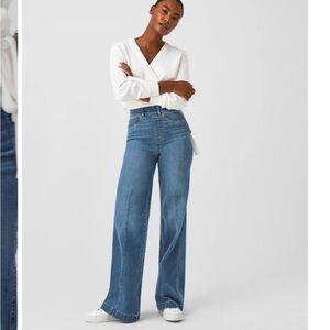 Spanx Seamed Front, Wide Leg Jeans plus size 1x